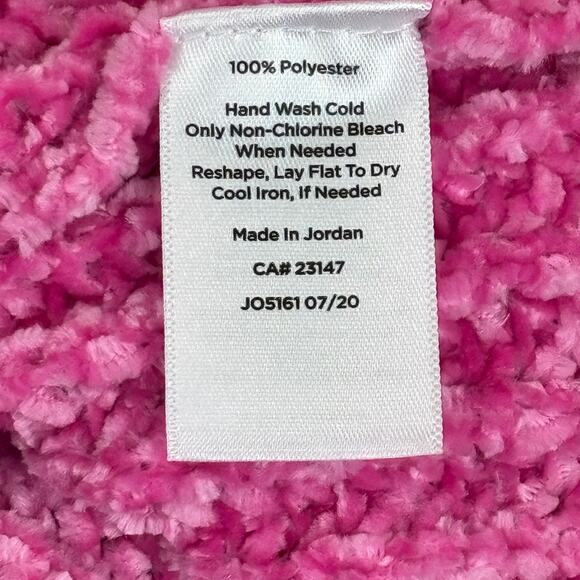 Talbots Petite Small Pink Soft Cozy Chenille Crewneck Sweater - Picture 6 of 10